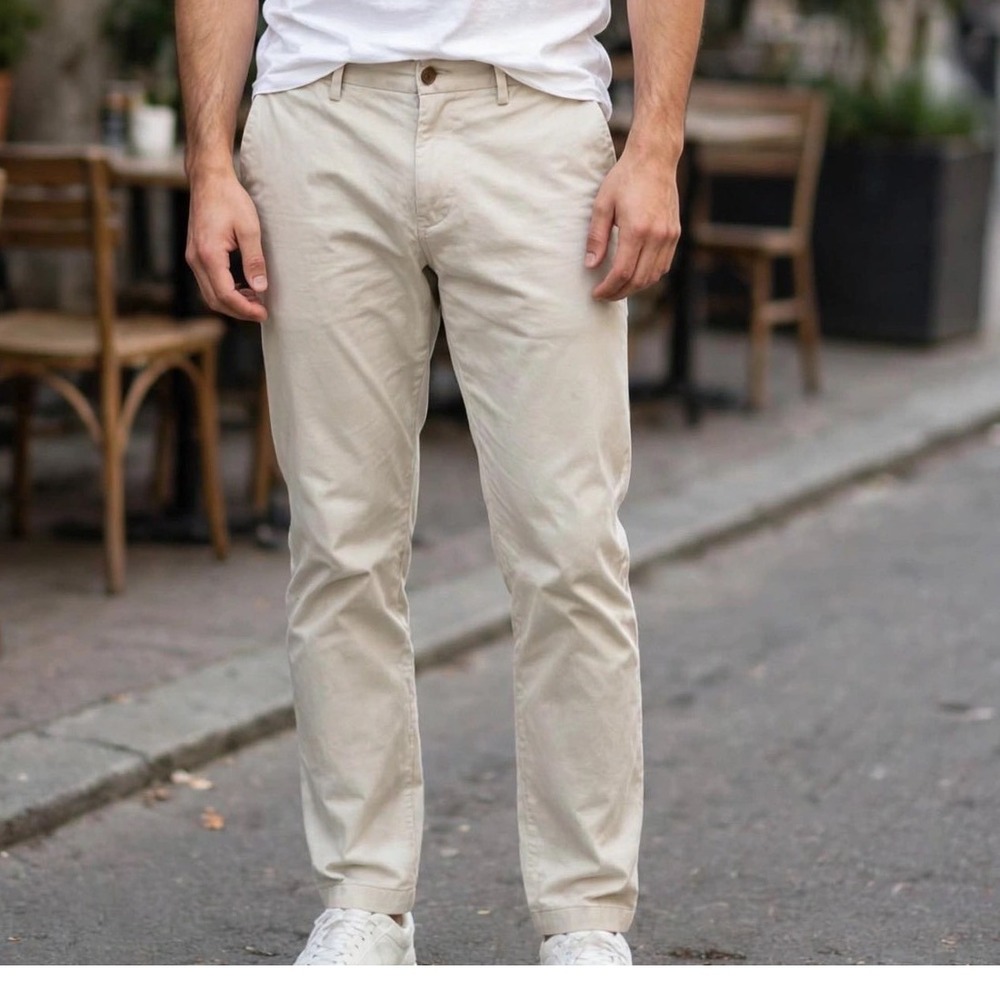 Dockers Mens Signature Khaki Flex Comfort Waistband Pants Tan W50 L32 NEW